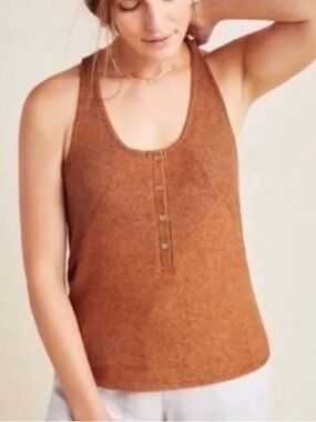 Anthropologie Saturday Sunday Lucie Tank Top Rust - Women’s Small